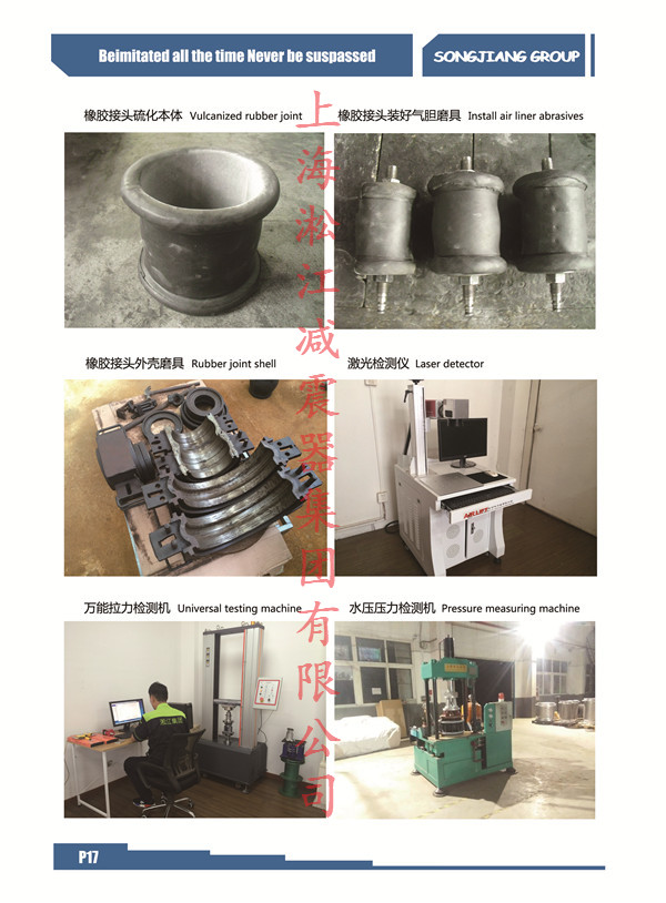 橡胶接头生产过程工具演示、检测设备